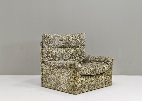 Image 1 of Ligne Roset „Dianthus“ Lounge-Sessel von Michel Ducaroy in „Liberty of London“ floralem Samtstoff – Frankreich, 1978