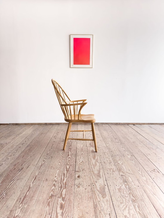 Image 1 of Fauteuil CH 18A en Chêne par Frits Henningsen pour Carl Hansen