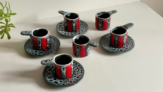Image 1 of Luc VALLAURIS Kunst Keramische Kopjes