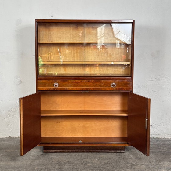 Image 1 of Vitrine Cabinet by Jindřich Halabala, 1930s–40s – Czechoslovak Art Deco