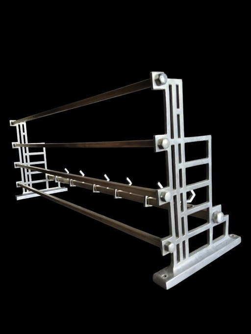 Art deco hat coat rack.railway hat rack Designer:János Diósy 