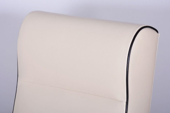 Gerestaureerde Bauhaus-fauteuil, van Mücke-Melder, nieuwe bekleding, Tsjechisch, jaren dertig – Metal, Chrome (photo 2 of 11)