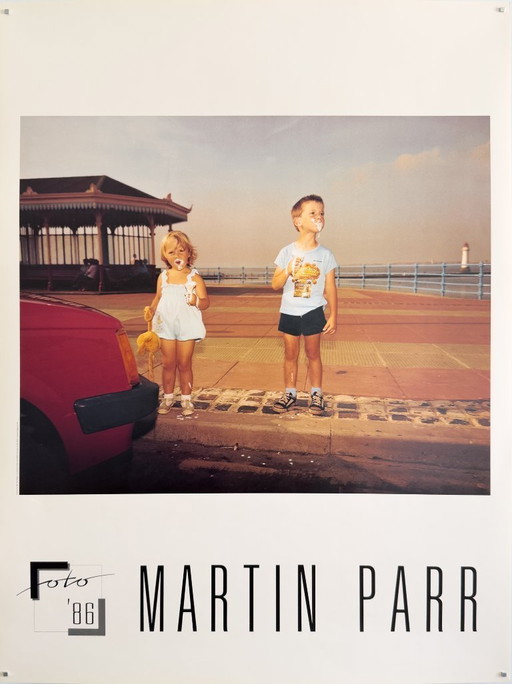 📷 Martin Parr – Foto '86 – 1986 – Original Poster | British seaside documentary in brash mid‑80s color | 80 × 60 cm