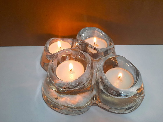 Image 1 of Iittala Arkipelago "Iceberg" candlestick – 4 tea lights – Timo Sarpaneva – Vintage Scandinavian masterpiece