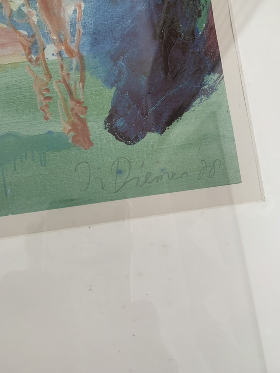 Jan van Diemen “Hockey” – Litografías y grabados, Glass, Paper (photo 5 of 6)