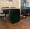 Green dining table 4-6 people
