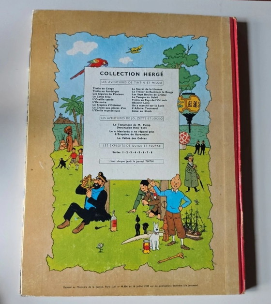 Image 1 of Tintin Tintin en marche sur la lune 1954