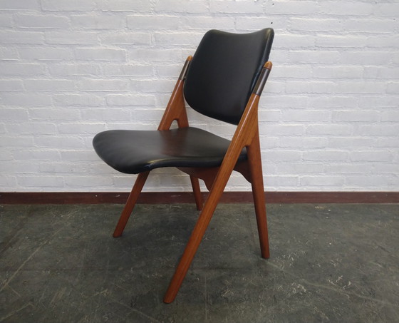 Image 1 of 4 sedie Olav Houg design scandinavo anni '60