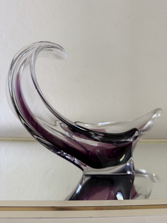 Image 1 of Coppa di cristallo di ametista 70s