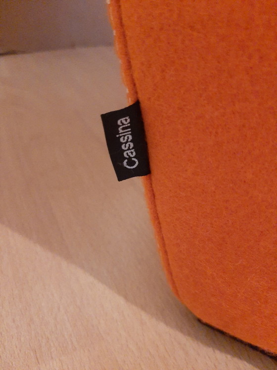 Image 1 of Cassina Utrecht 637 Nuovo mai usato in panno di lana Ruggine arancione (Serie 13L) Punto cavallo