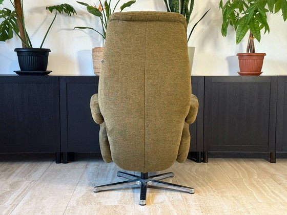 Image 1 of Poltrona reclinabile originale Hukla, da pavimento, in tessuto, verde, come nuova.