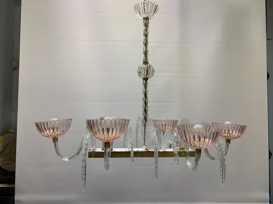 Image 1 of Pendant chandelier ++RARITY ++SEGUSO V.A. restored with company stamp