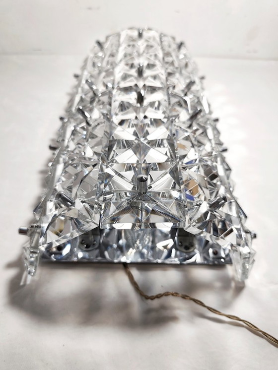 Image 1 of Applique da parete in cristallo. Germania, anni '70.