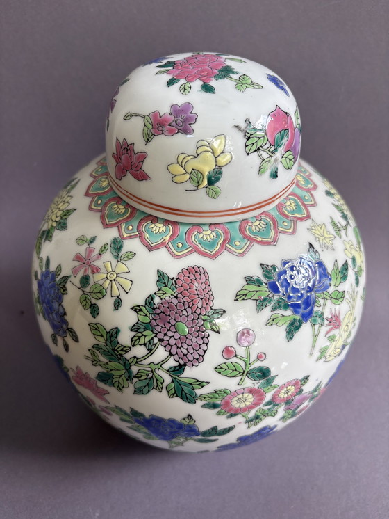 Image 1 of Pentola cinese con coperchio, vintage