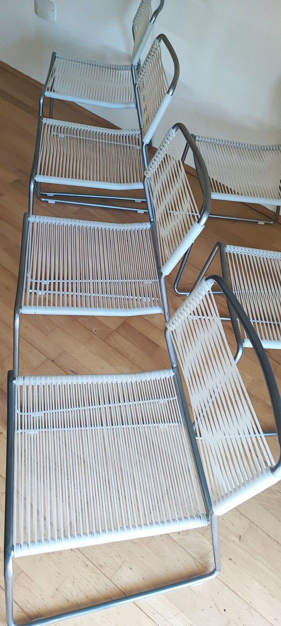 Image 1 of Sedie vintage IKEA MELKER con struttura in spaghetti
Set di 6 classici del design anni '90