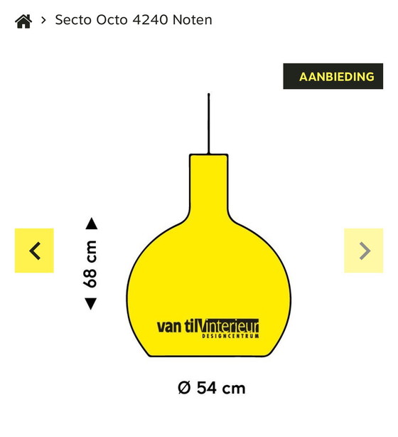 Image 1 of Beautiful secto design lamp birch