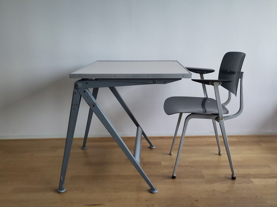 Ahrend de Cirkel Reply Tavolo da Disegno Friso Kramer, Scrivanie, Metallo, Legno, Bianco (foto 2 di 15)