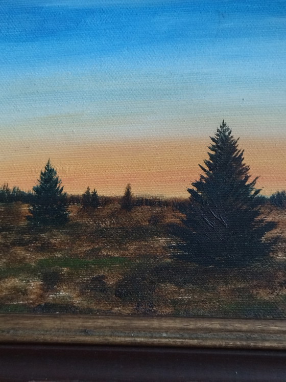 Image 1 of Huile sur Toile - École Liégeoise - Paysage 