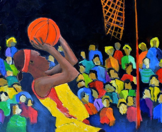 Image 1 of Playing basketball