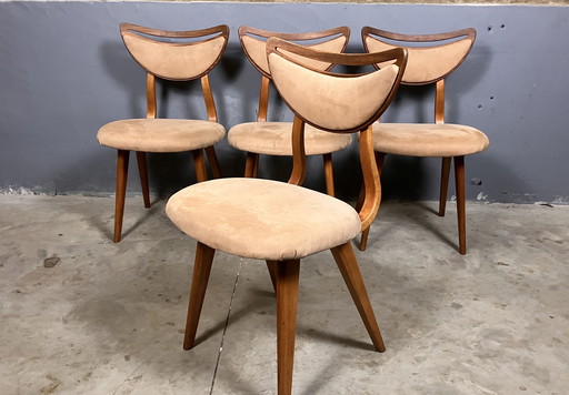 Vintage stoelen 4 Mid Century