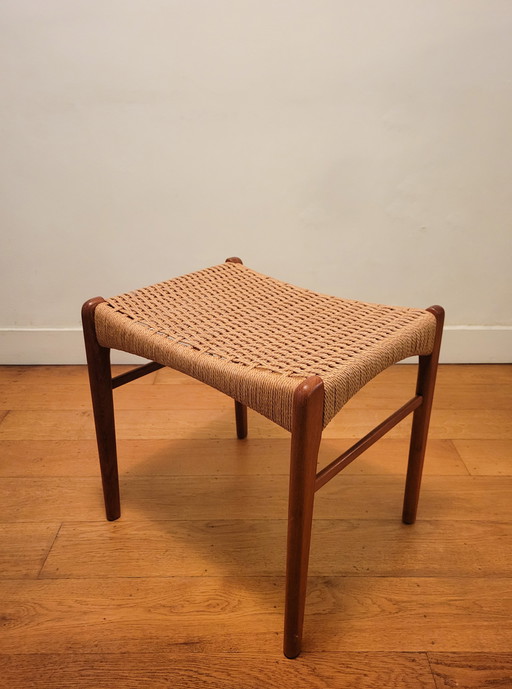 Danish Stool By Arne Wahl Iversen For Glyngøre Stolefabrik