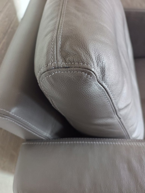Poltrone Montel, pelle grigia, Metallo, Grigio, Modern (foto 2 di 5)