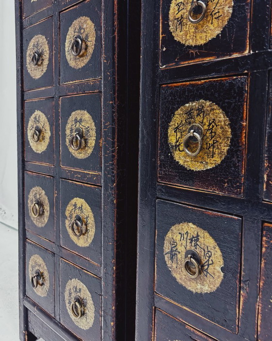 Armoire d'apothicaire chinoise ancienne – Commodes, Wood (photo 6 of 8)