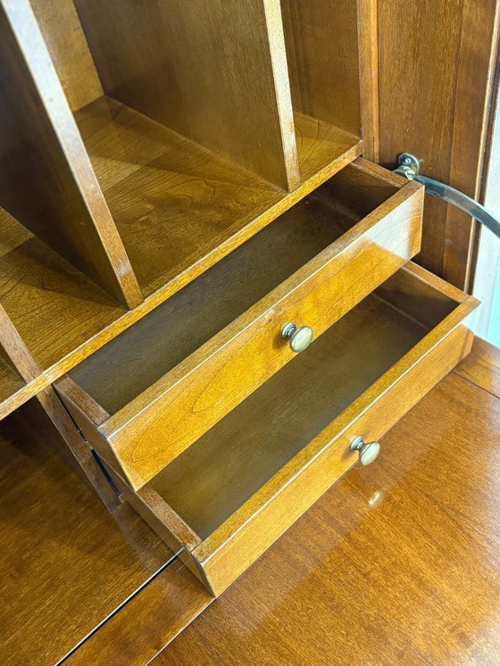 Image 1 of Prachtige Selva secretaire, houten kast, gemaakt in Italië