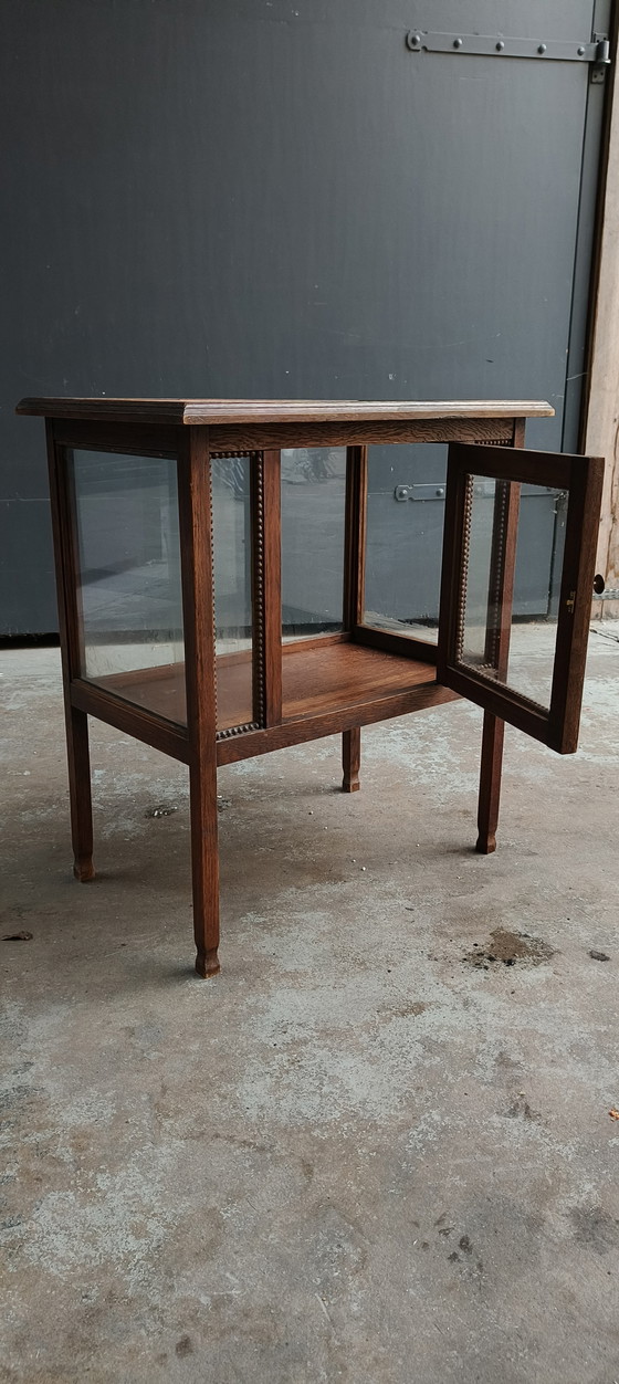 Image 1 of Antigua vitrina de té antigua de la Escuela de Ámsterdam, década de 1930