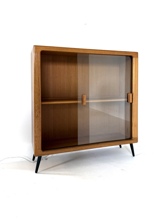 Image 1 of Vintage teak display cabinet, Dyrlund '80