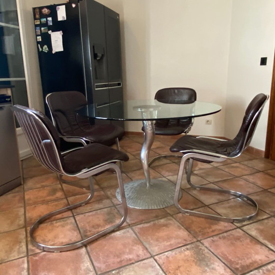 Image 1 of Table by Bernard DEQUET for PROTIS. 1980.