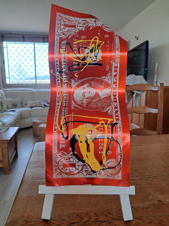 Image 1 of Karl LAGASSE – One Dollar Red Underground – Künstlerskulptur