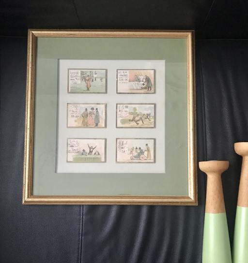 Bilderrahmen Bilder Charades Jahre 1900