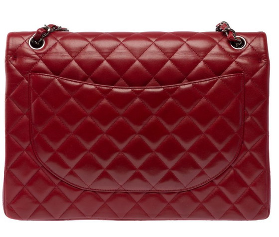 Image 1 of Sac CHANEL Timeless/Classique en Cuir Rouge - 103495
