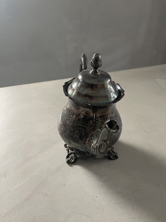 Image 1 of Verzilverde koffie-thee set  3 delig. 