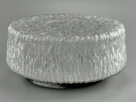 Image 1 of 60er 70er Jahre Lampe Leuchte Plafoniere Flush Mount Glas Space Age Design 70s