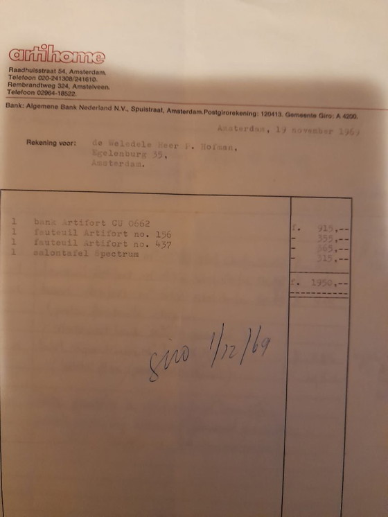 Image 1 of Tavolino da caffè Spectrum originale