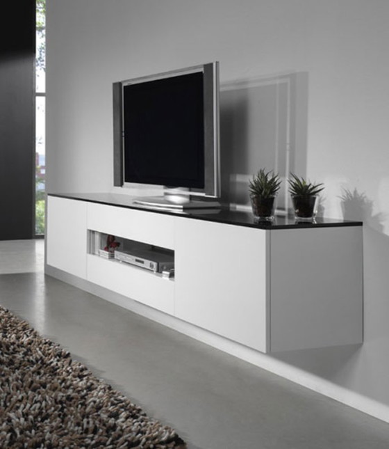Karat TV furniture with glass top – Wood (photo 4 of 5)