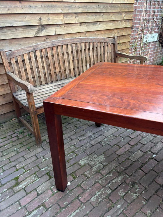 Image 1 of Mesa de comedor de madera de cerezo 240-100