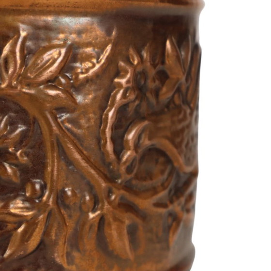 Vaso da fiori vintage in rame Cache Pot Repoussé degli anni Cinquanta – Vasi per piante, Copper (photo 13 of 15)
