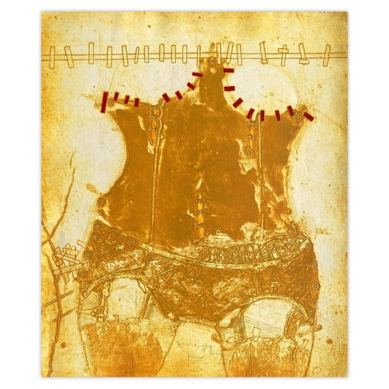 Endre Sziraki signierte Carborundum-Radierung Porte-Jarretelles 1990 – Lithographien & Drucke, Paper (photo 4 of 5)