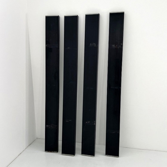 Set di 4 Specchi & Appendiabiti Smoke Gronda di Luciano Bertoncini per Elco, anni '70 – Glass, Metal (photo 8 of 8)