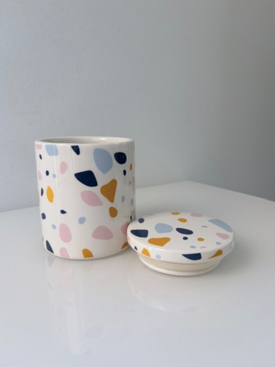 Pot de rangement en céramique avec motif terrazzo – Bols, Ceramic (photo 9 of 11)