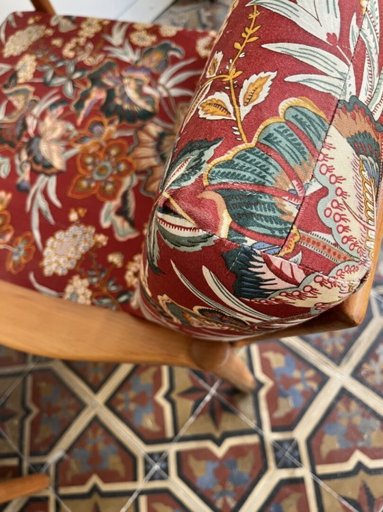 Image 1 of Scandinavische Fauteuil, Botanische Print