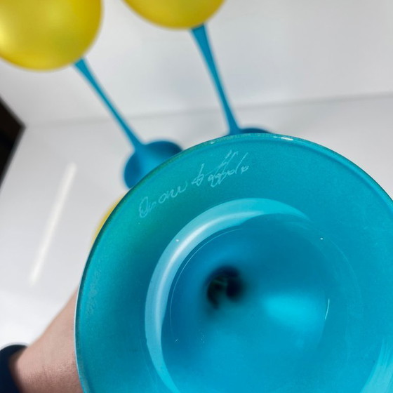 Image 1 of Set di 3 vasi scultorei in vetro di Murano di Cesare Toffolo, Italia, anni '90