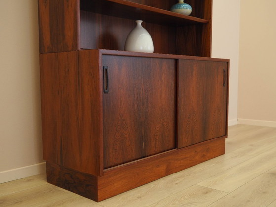 Image 1 of Boekenkast van palissanderhout, Deens ontwerp, jaren 70, vervaardigd door Hundevad.