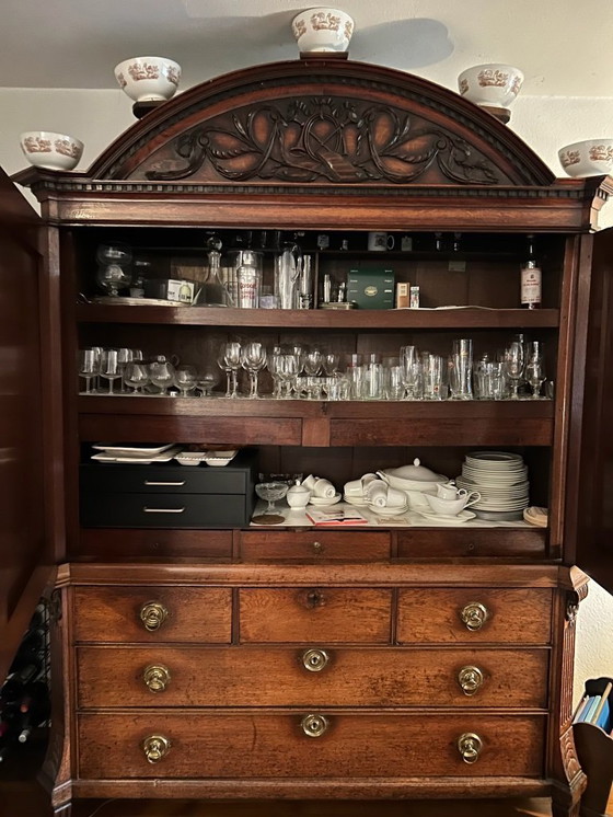 Image 1 of Antique Drenthe cabinet in perfect condition