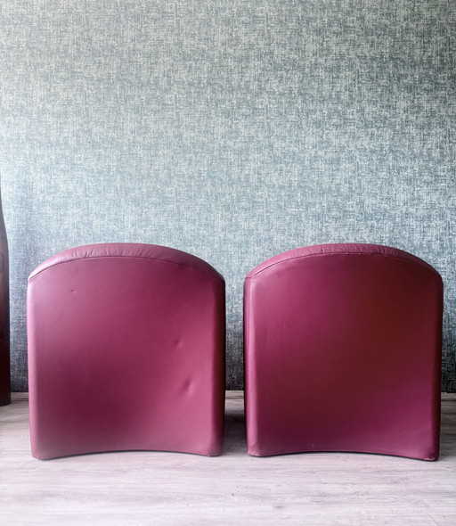 2x raros sillones Artifort Ben vintage, de Pierre Paulin