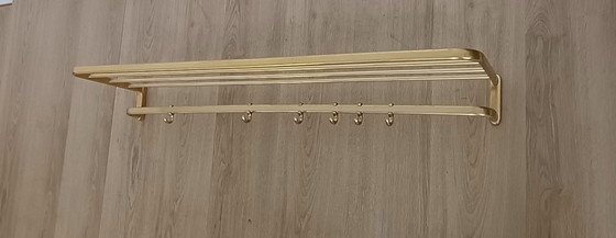 Image 1 of Large fifties string coat rack with 6 coat hooks
