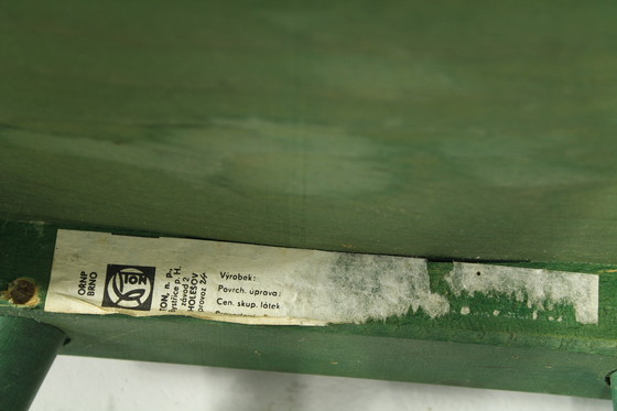 Image 1 of Chaises Ton vertes des années 1980, ensemble de 4